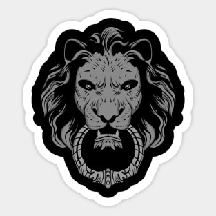 Face lion Sticker